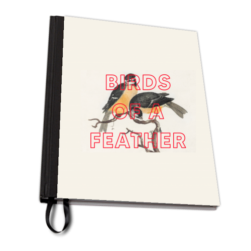 Birds Of A Feather - personalised A4, A5, A6 notebook by The 13 Prints