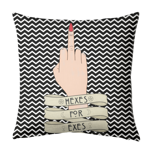 Hexes for Exes (S1N1B2) - designed cushion by LozMac