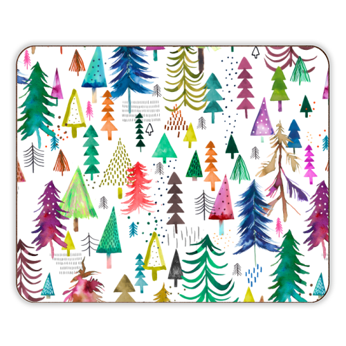 Winter Snow Trees - designer placemat by Ninola Design