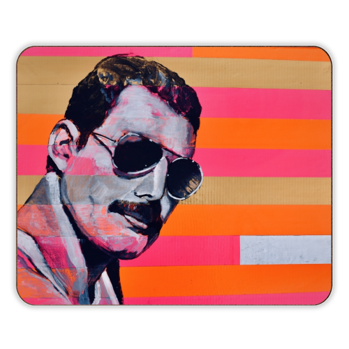 Freddie Mercury - designer placemat by Kirstie Taylor
