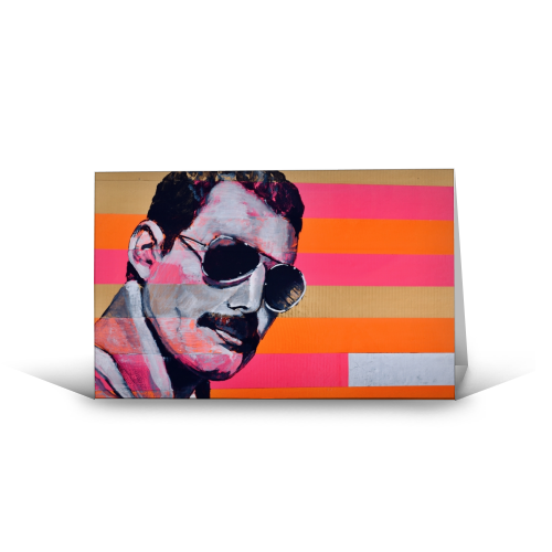 Freddie Mercury - funny greeting card by Kirstie Taylor