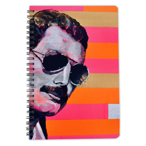 Freddie Mercury - personalised A4, A5, A6 notebook by Kirstie Taylor