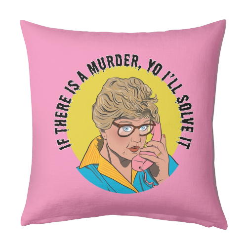 Murder She Wrote Mash Up - designed cushion by Niomi Fogden