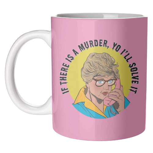 Murder She Wrote Mash Up - unique mug by Niomi Fogden