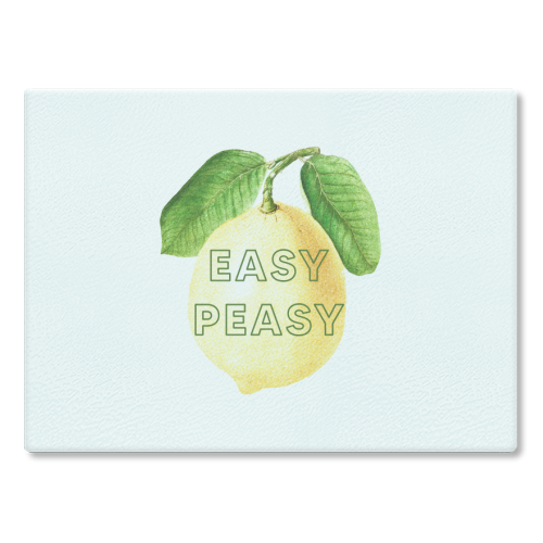 Easy Peasy - glass chopping board by The 13 Prints