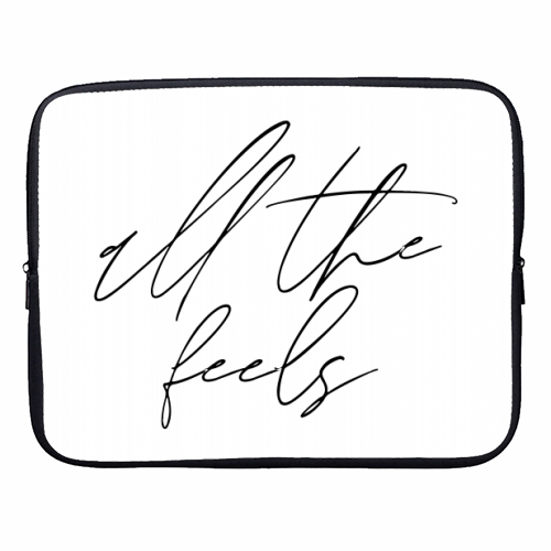 All the Feels - designer laptop sleeve by Toni Scott