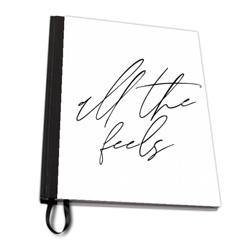 All the Feels - personalised A4, A5, A6 notebook by Toni Scott