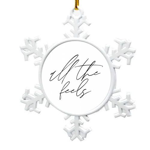 All the Feels - snowflake decoration by Toni Scott