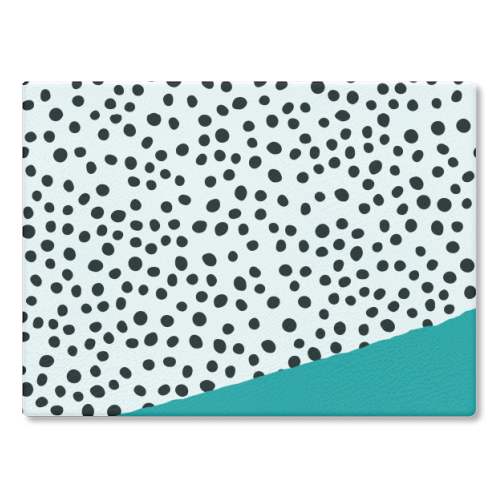 Polka Dot Pattern - glass chopping board by The 13 Prints