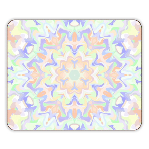 Funky Pastel Boho Hippie Mandala - designer placemat by Kaleiope Studio