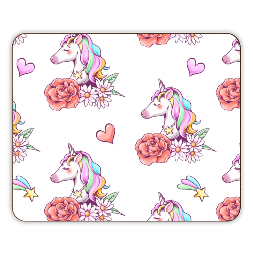 unicorn pattern - designer placemat by haris kavalla