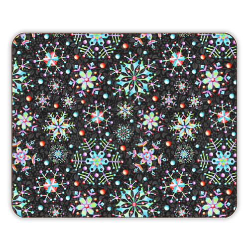 Prismatic Snowflakes - designer placemat by Patricia Shea
