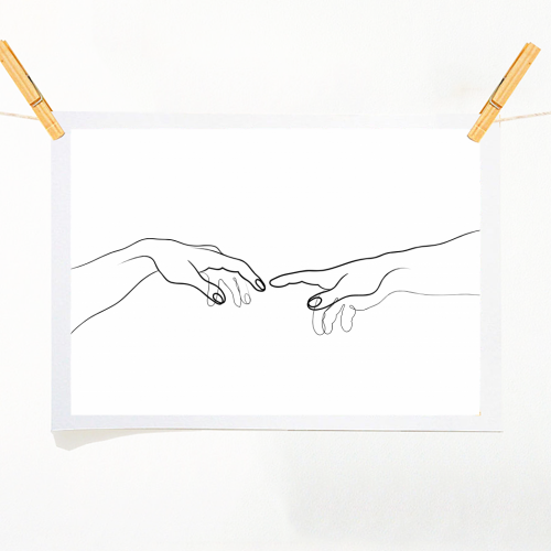 Reaching Out For Human Touch - A1 - A4 art print by Adam Regester