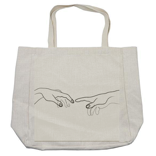 Reaching Out For Human Touch - cool beach bag by Adam Regester