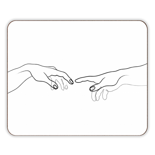 Reaching Out For Human Touch - designer placemat by Adam Regester