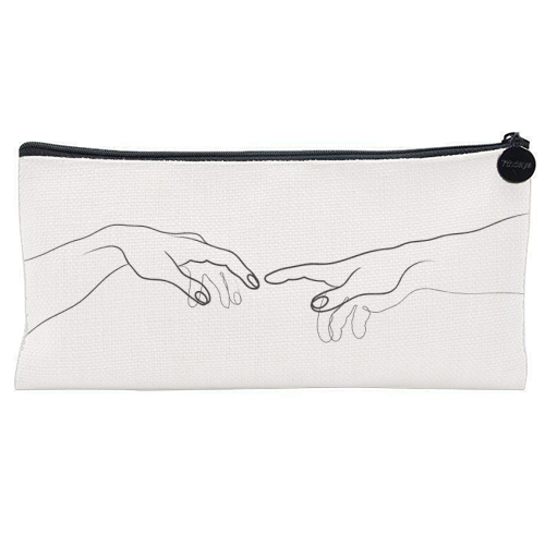 Reaching Out For Human Touch - flat pencil case by Adam Regester