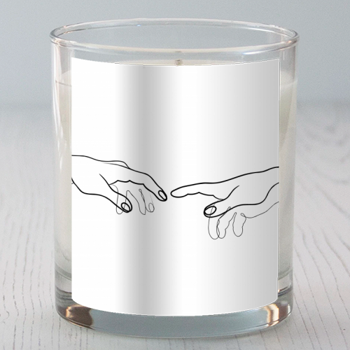 Reaching Out For Human Touch - scented candle by Adam Regester