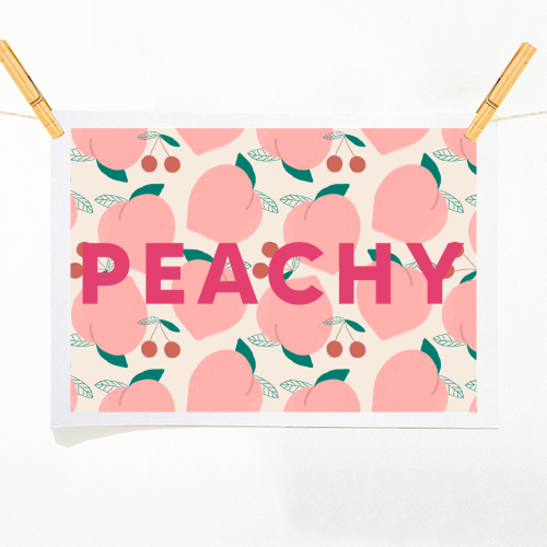 Peachy Print - A1 - A4 art print by The 13 Prints