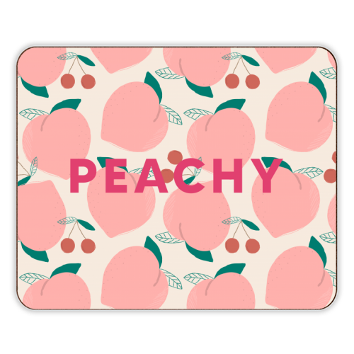 Peachy Print - designer placemat by The 13 Prints