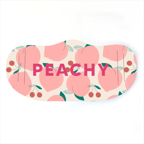 Peachy Print - face cover mask by The 13 Prints