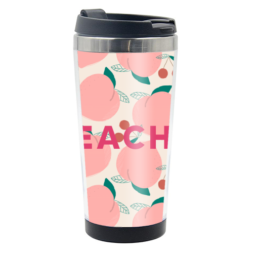 Peachy Print - photo water bottle by The 13 Prints