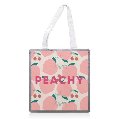 Peachy Print - printed tote bag by The 13 Prints