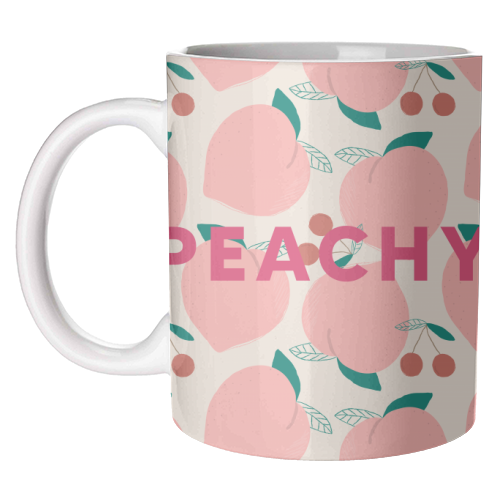 Peachy Print - unique mug by The 13 Prints