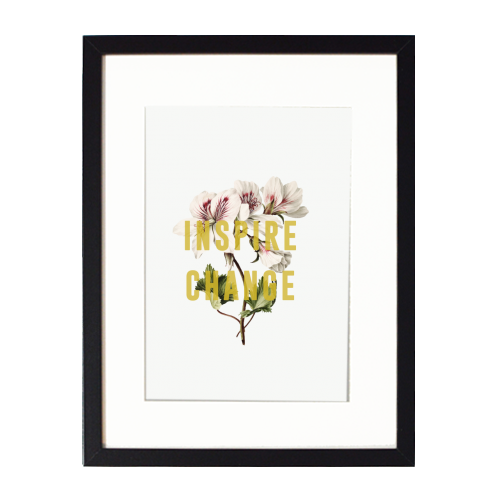 Inspire Change - framed poster print by The 13 Prints