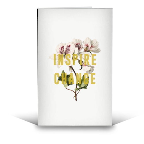 Inspire Change - funny greeting card by The 13 Prints