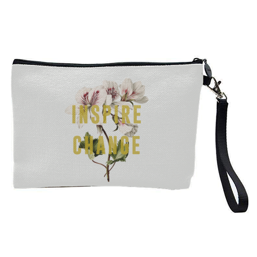 Inspire Change - pretty makeup bag by The 13 Prints