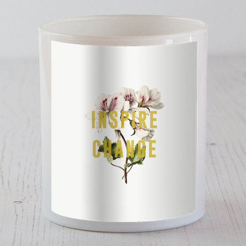 Inspire Change - scented candle by The 13 Prints