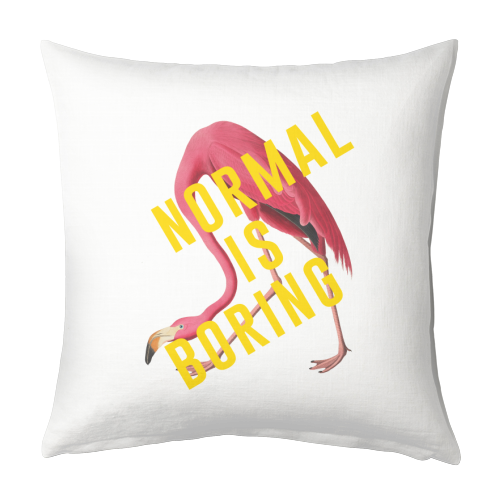 Normal Is Boring - designed cushion by The 13 Prints