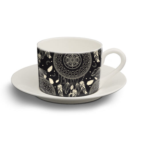 dreamcatcher - personalised cup and saucer by haris kavalla