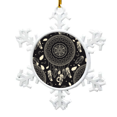 dreamcatcher - snowflake decoration by haris kavalla