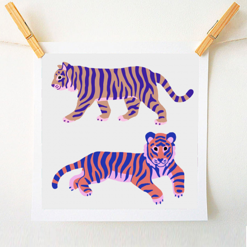Tigers - A1 - A4 art print by Catalina Williams