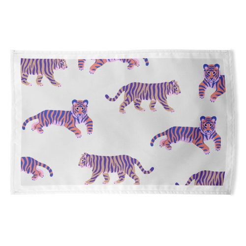 Tigers - funny tea towel by Catalina Williams