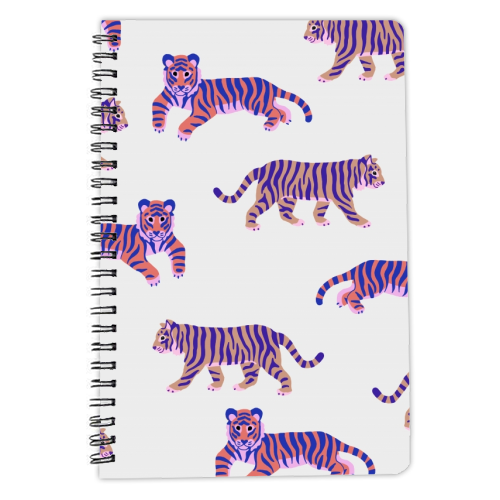 Tigers - personalised A4, A5, A6 notebook by Catalina Williams