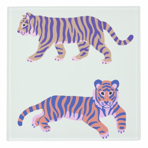 Tigers - personalised beer coaster by Catalina Williams