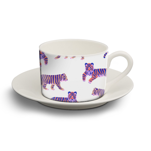 Tigers - personalised cup and saucer by Catalina Williams