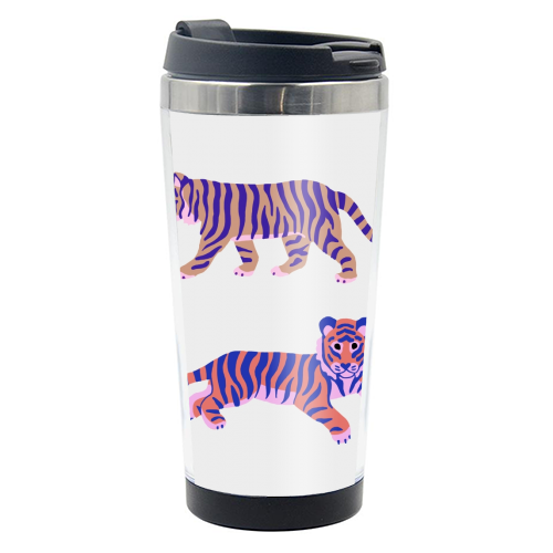 Tigers - photo water bottle by Catalina Williams