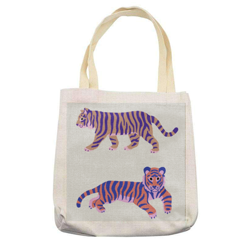 Tigers - printed tote bag by Catalina Williams