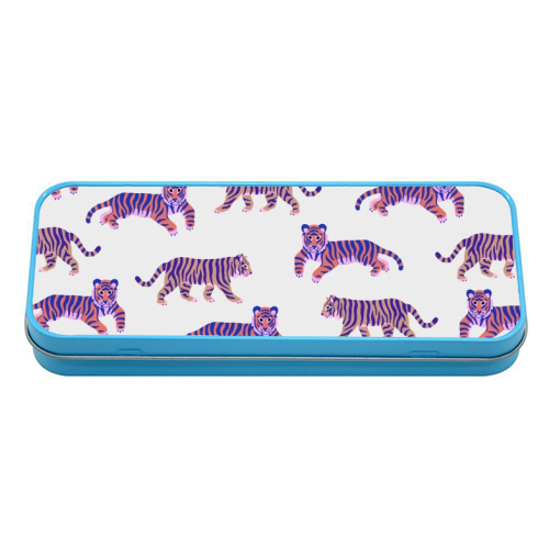 Tigers - tin pencil case by Catalina Williams