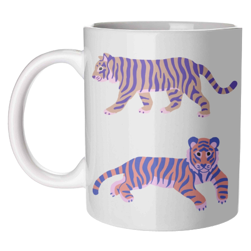 Tigers - unique mug by Catalina Williams