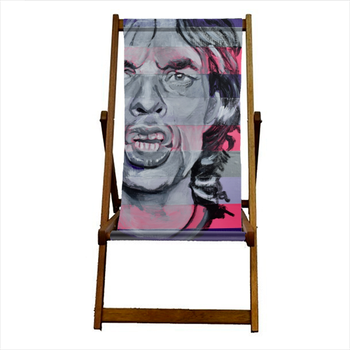 Mick! - canvas deck chair by Kirstie Taylor