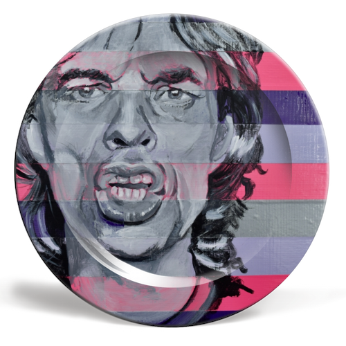 Mick! - ceramic dinner plate by Kirstie Taylor