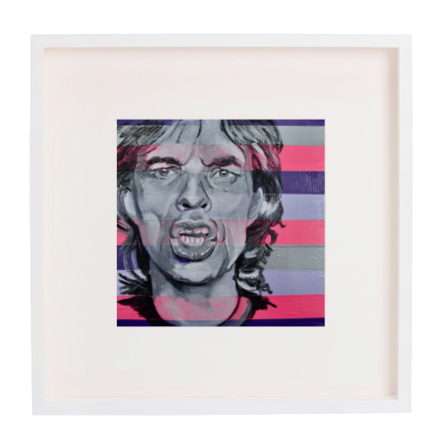 Mick! - framed poster print by Kirstie Taylor