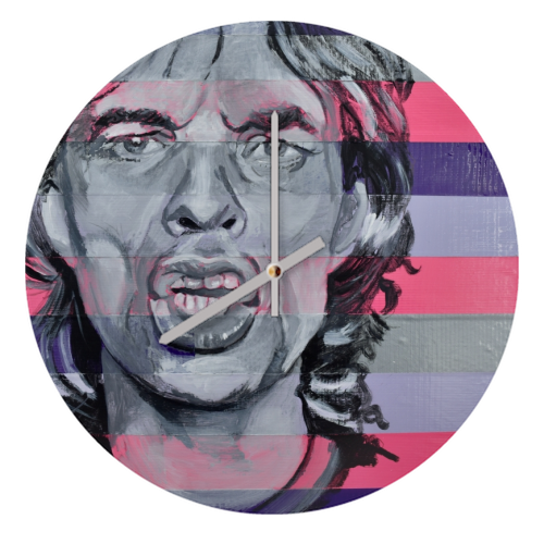 Mick! - quirky wall clock by Kirstie Taylor
