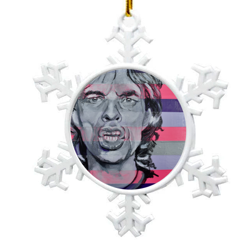 Mick! - snowflake decoration by Kirstie Taylor
