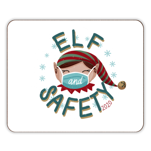 Elf and Safety Covid Friendly Christmas - designer placemat by Sarah Wilkinson