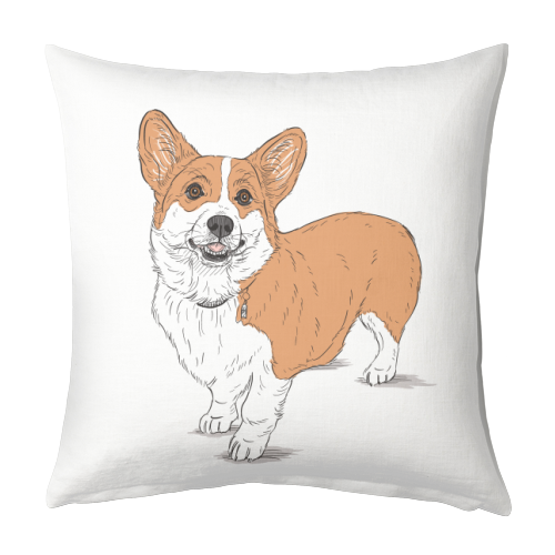 Corg-eous Corgi Dog - designed cushion by Adam Regester